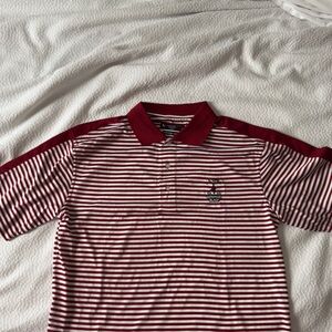 Links tech 2009 US Open Striped Red Polo Golf Shirt
